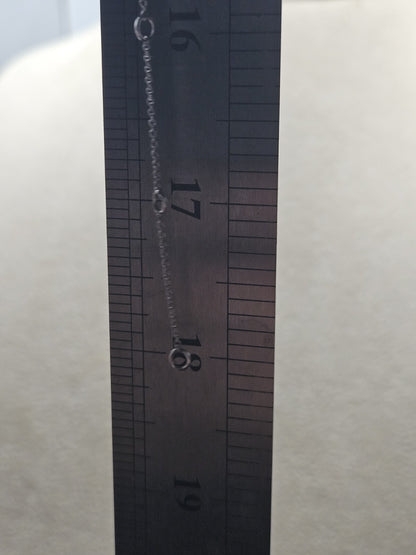 14k solid gold cross necklace for women White Gold 18 Inches 1.95 Grams