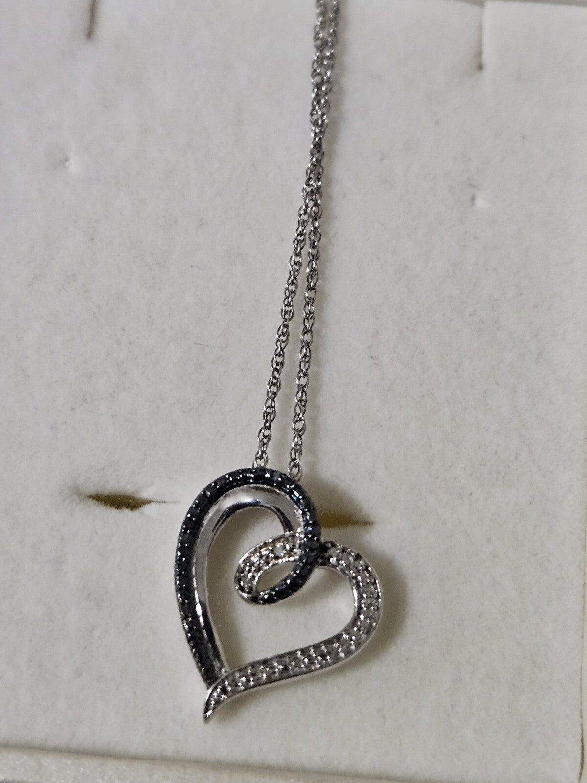 sterling silver necklace Heart 925 Stamped Women's Jewelry 18 Inches