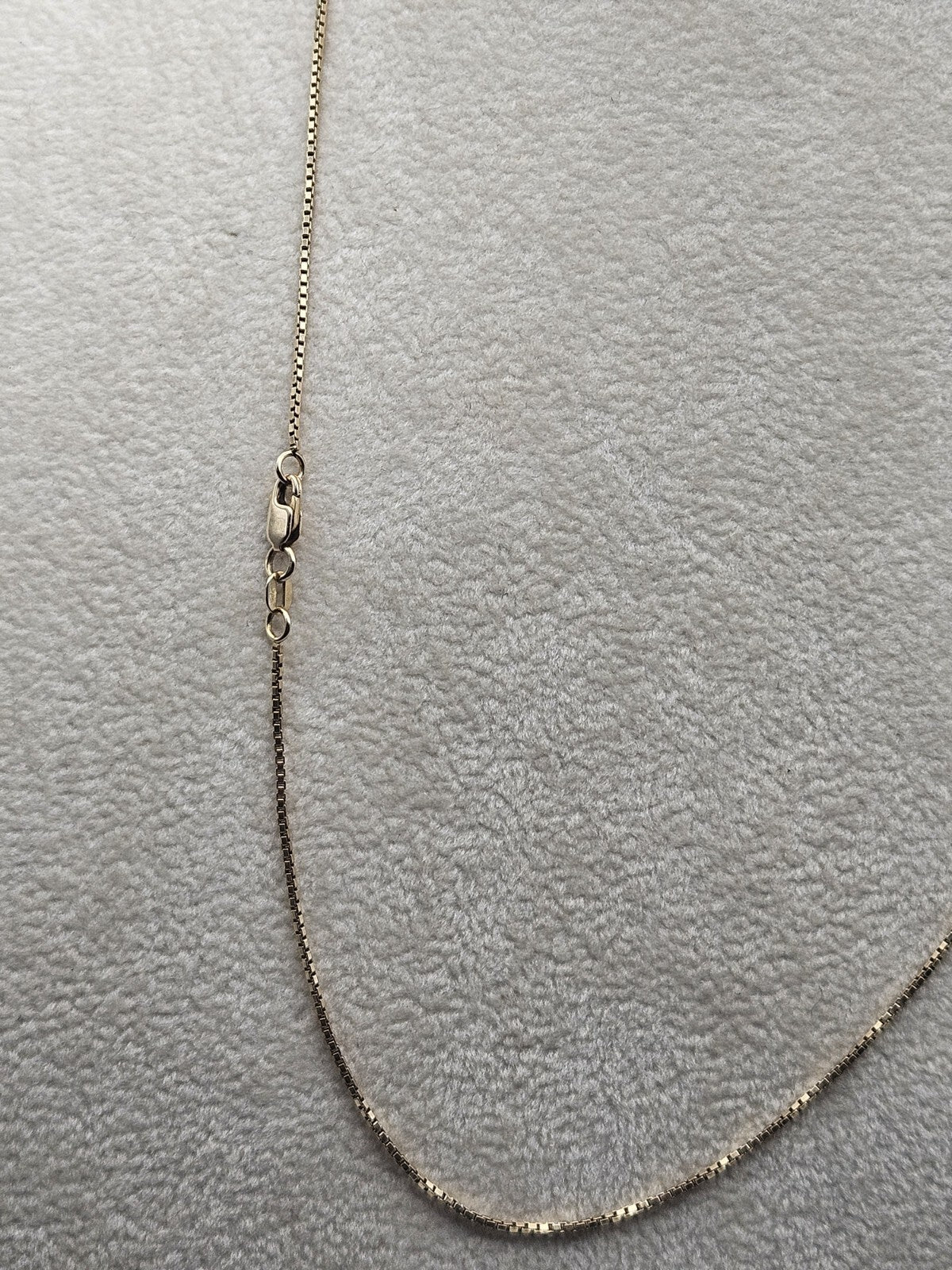 Solid 14k Yellow Gold Franco Square Box Chain Necklace 3.8grams 21"  ~1mm