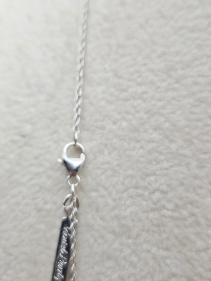 925 Sterling Silver win Double Pearls “Cherries” Pendant 17 Inches