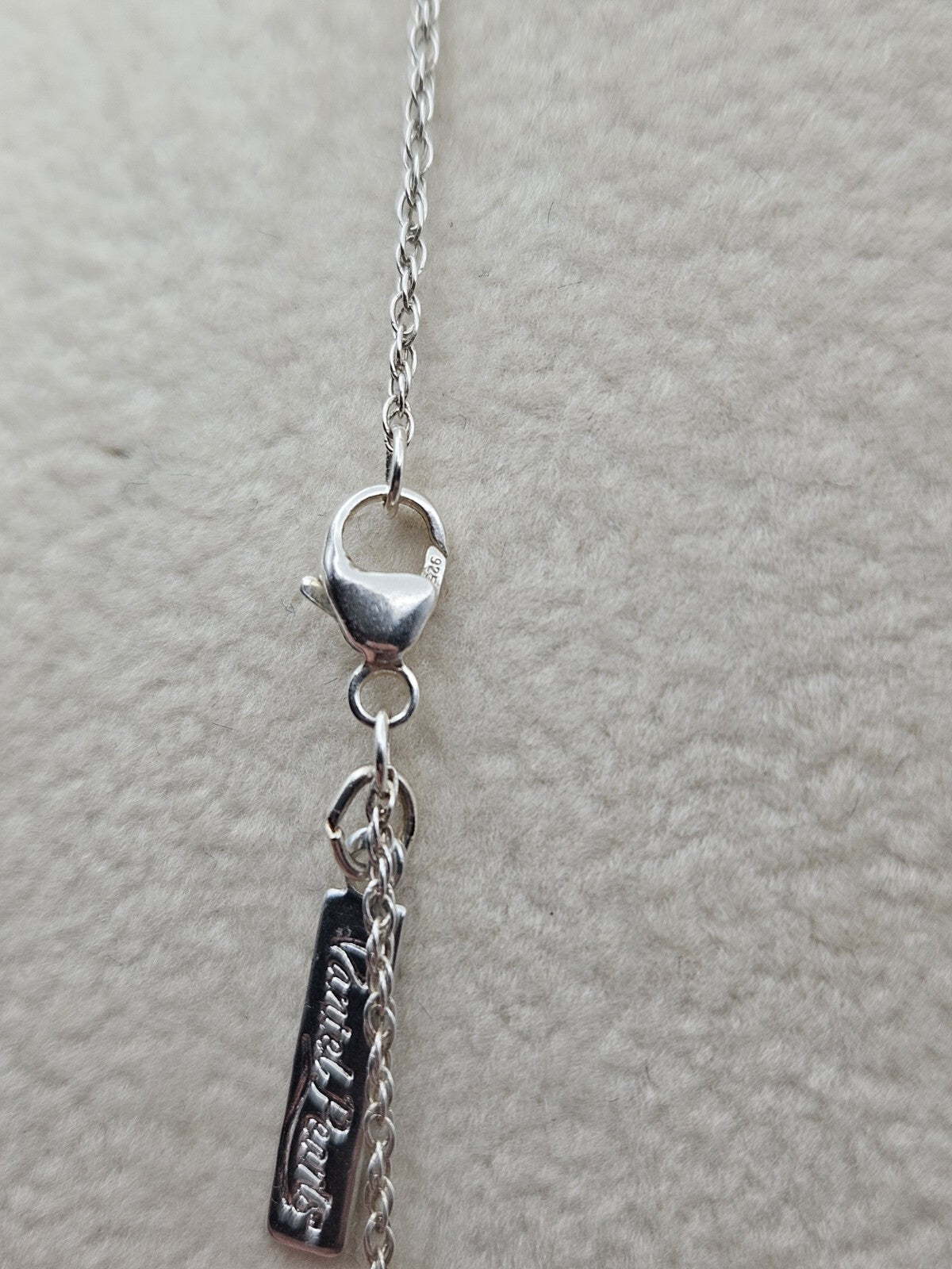 925 Sterling Silver win Double Pearls “Cherries” Pendant 17 Inches