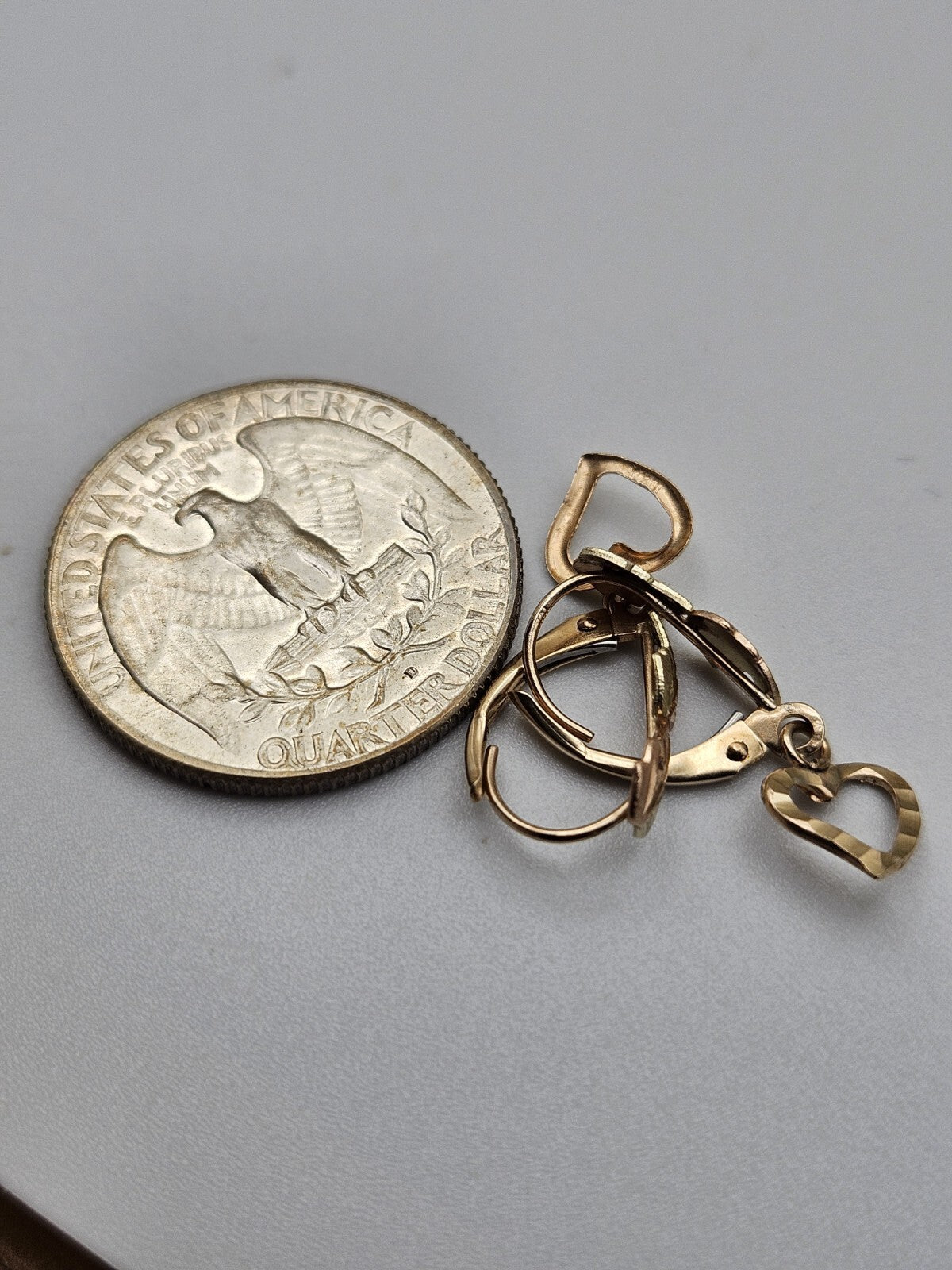 10kt Yellow Gold Black Hills Earring Top Dangle Findings Pair preowened