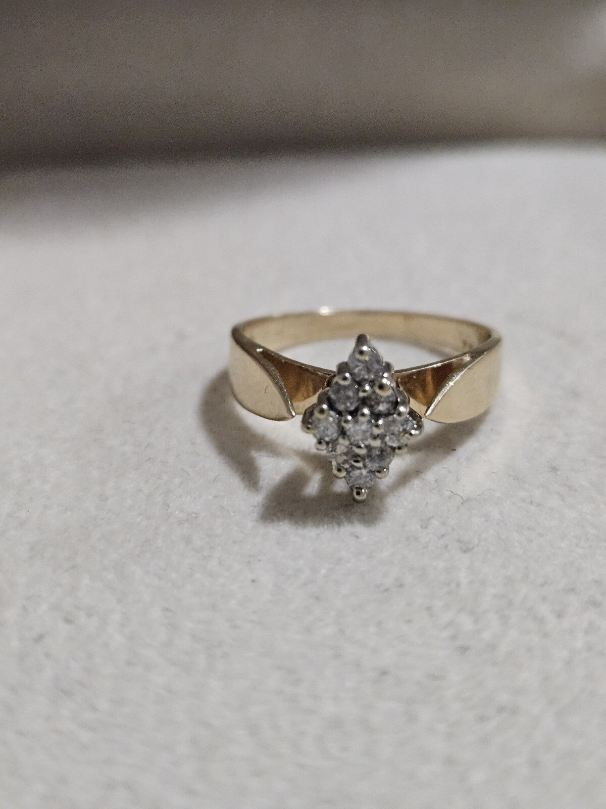 14k yellow gold diamond ring size 6 Women's Jewelry 3.14 Grams