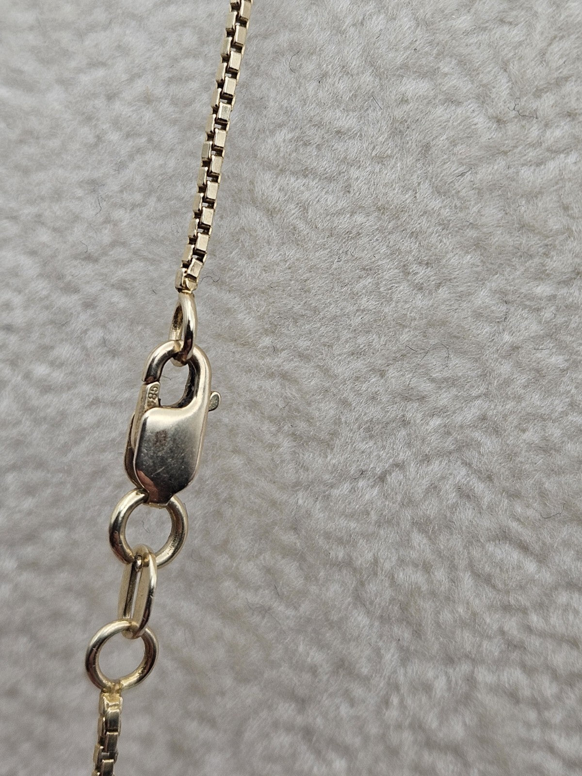 Solid 14k Yellow Gold Franco Square Box Chain Necklace 3.8grams 21"  ~1mm