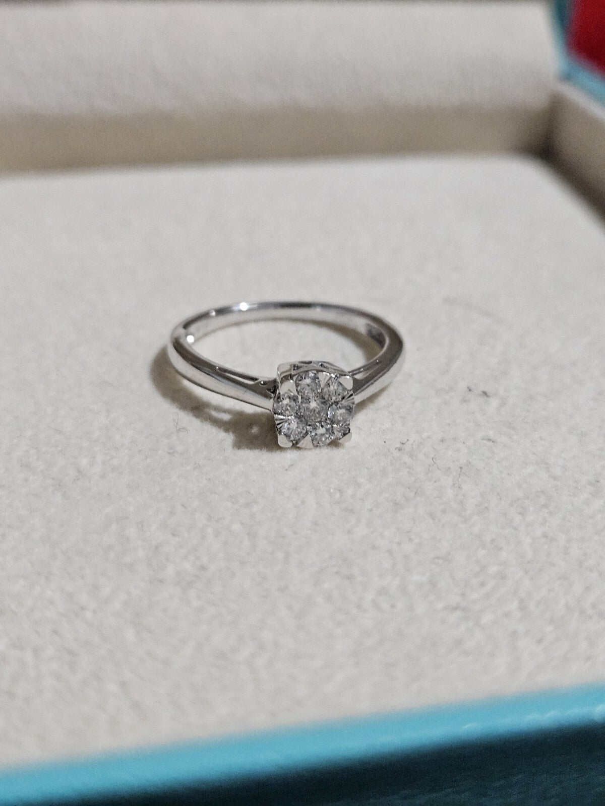 Round Brilliant Cut Simulated Diamond Ring Solitaire 14k White Gold Size 7