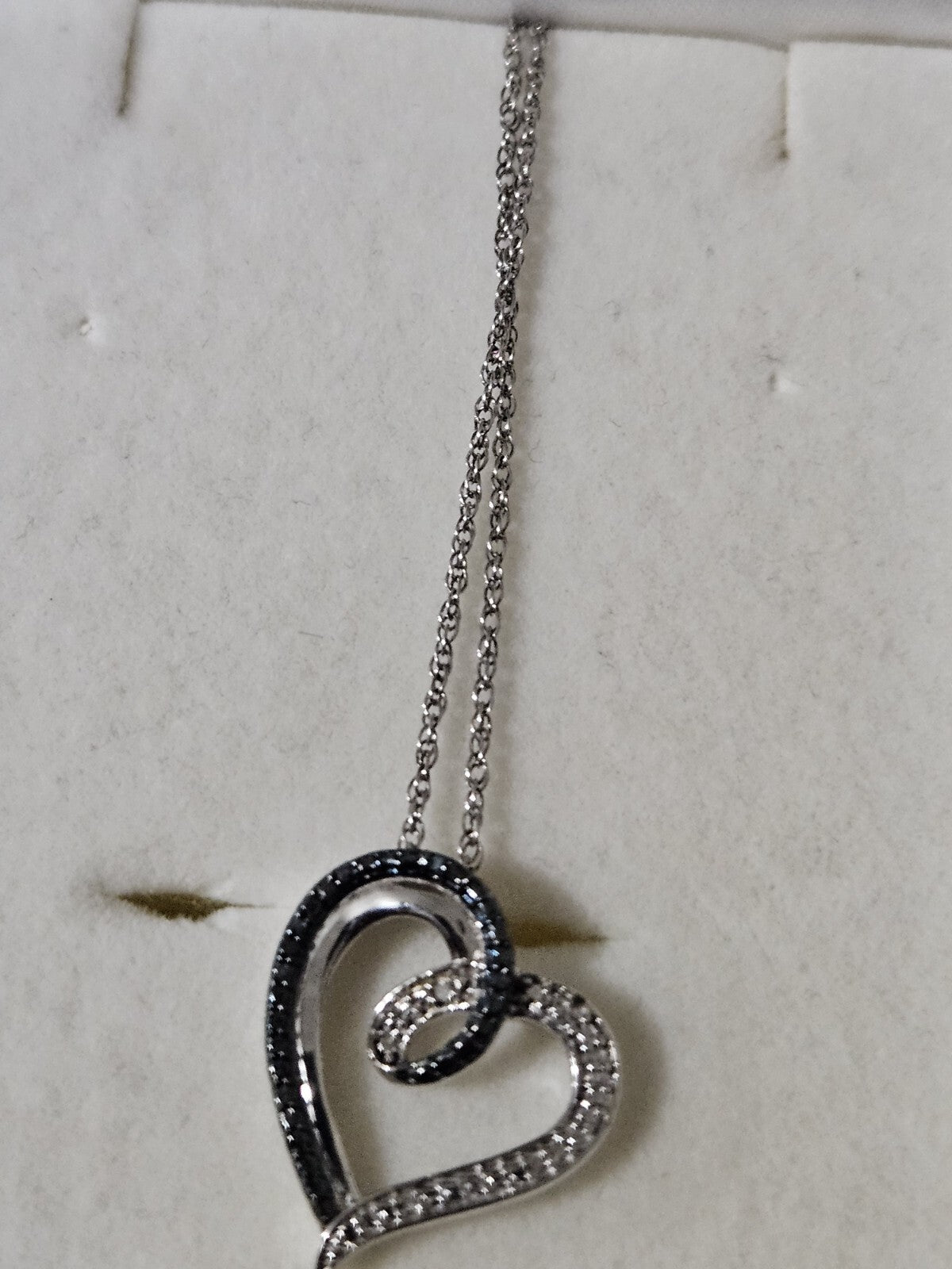 sterling silver necklace Heart 925 Stamped Women's Jewelry 18 Inches