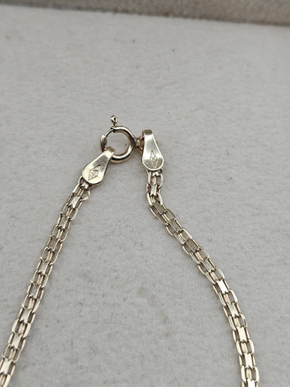Ladies 14k Two-Tone Single Rose Bracelet Size 7.2" 2.2 Grams