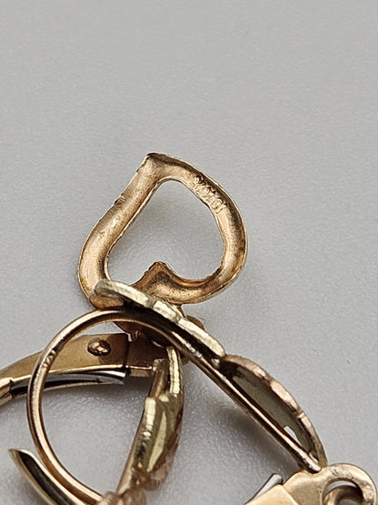 10kt Yellow Gold Black Hills Earring Top Dangle Findings Pair preowened