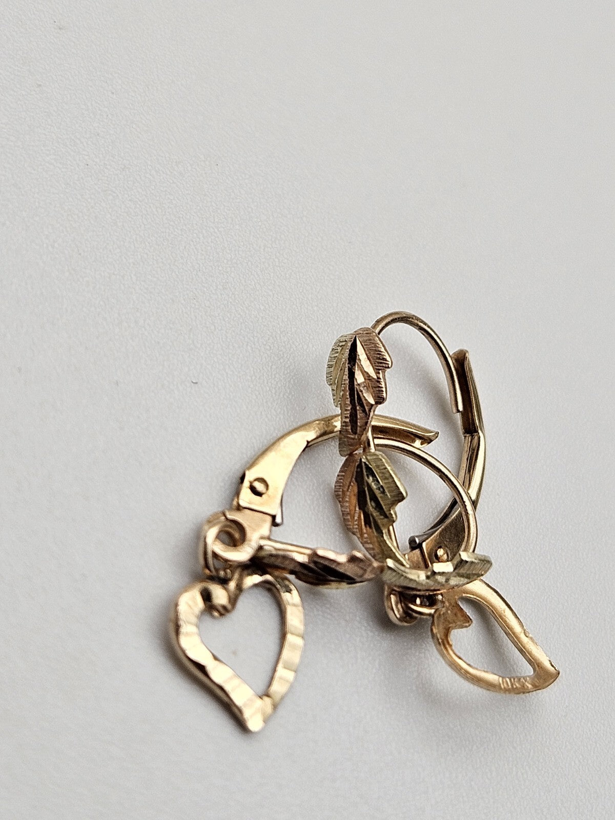 10kt Yellow Gold Black Hills Earring Top Dangle Findings Pair preowened
