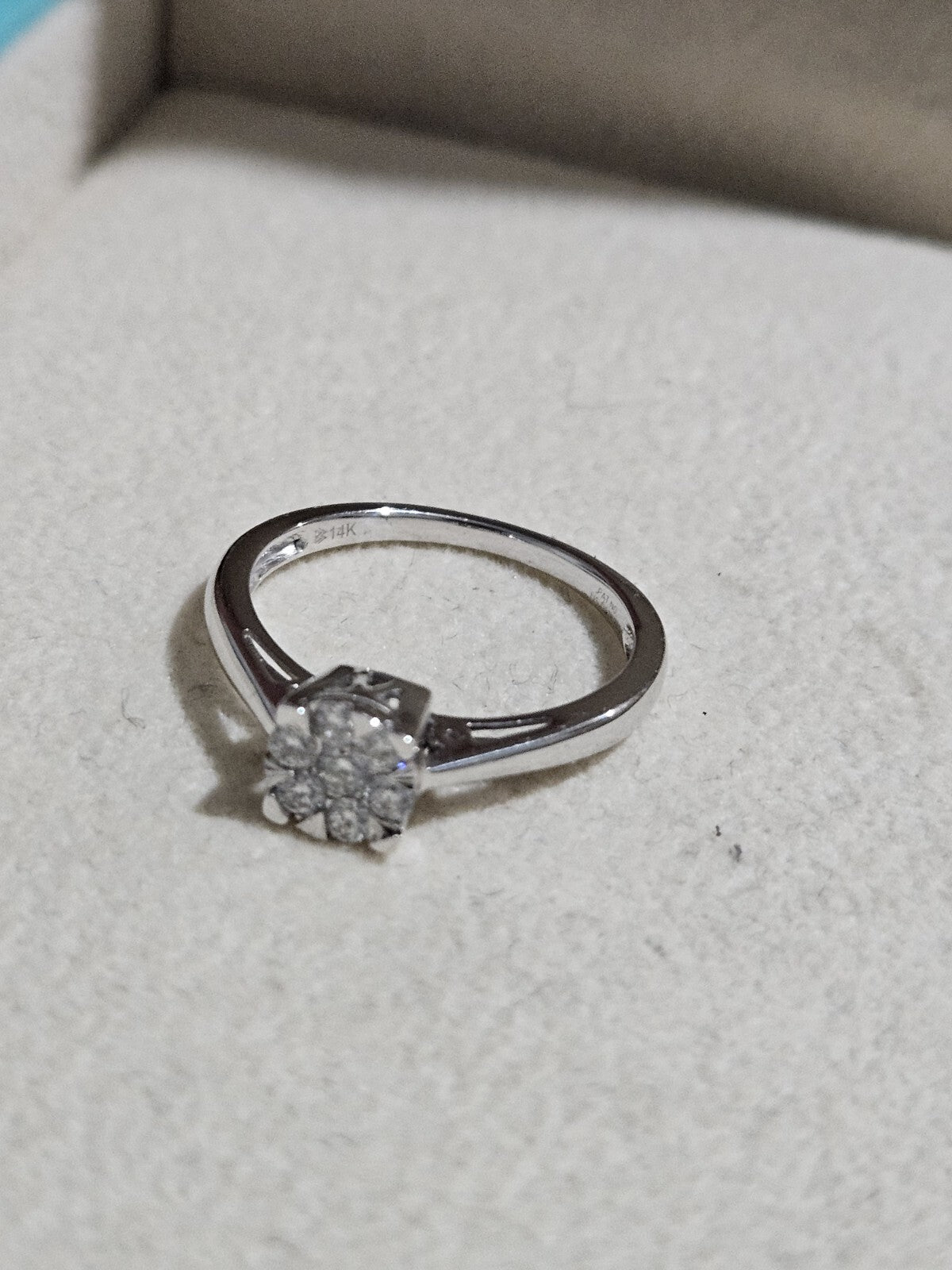 Round Brilliant Cut Simulated Diamond Ring Solitaire 14k White Gold Size 7
