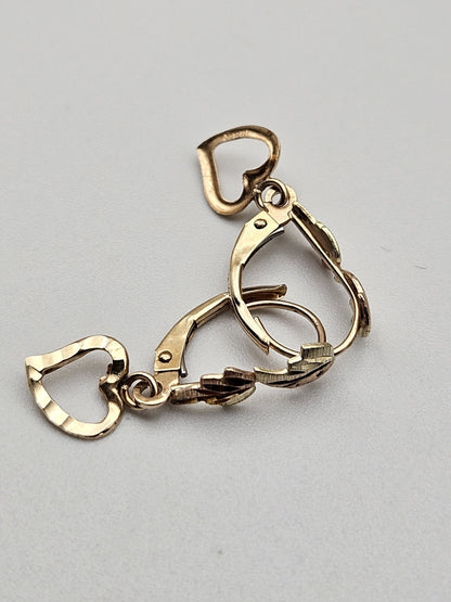 10kt Yellow Gold Black Hills Earring Top Dangle Findings Pair preowened