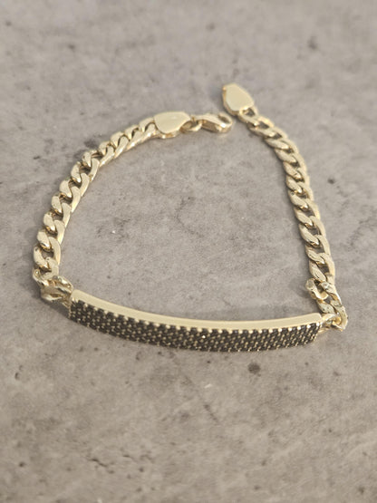 18k Real Yellow Gold Bracelet, Luxurious 18Kt Solid Gold Jewelry, Jewelry, Elegant 18Kt Solid Gold Bracelet, Gift for Her