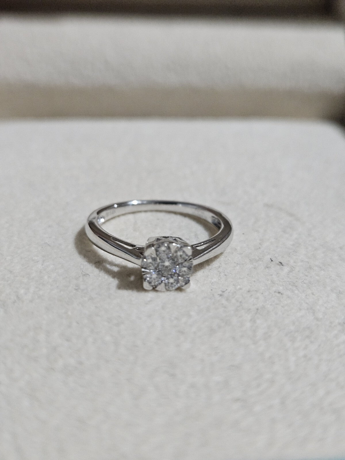 Round Brilliant Cut Simulated Diamond Ring Solitaire 14k White Gold Size 7