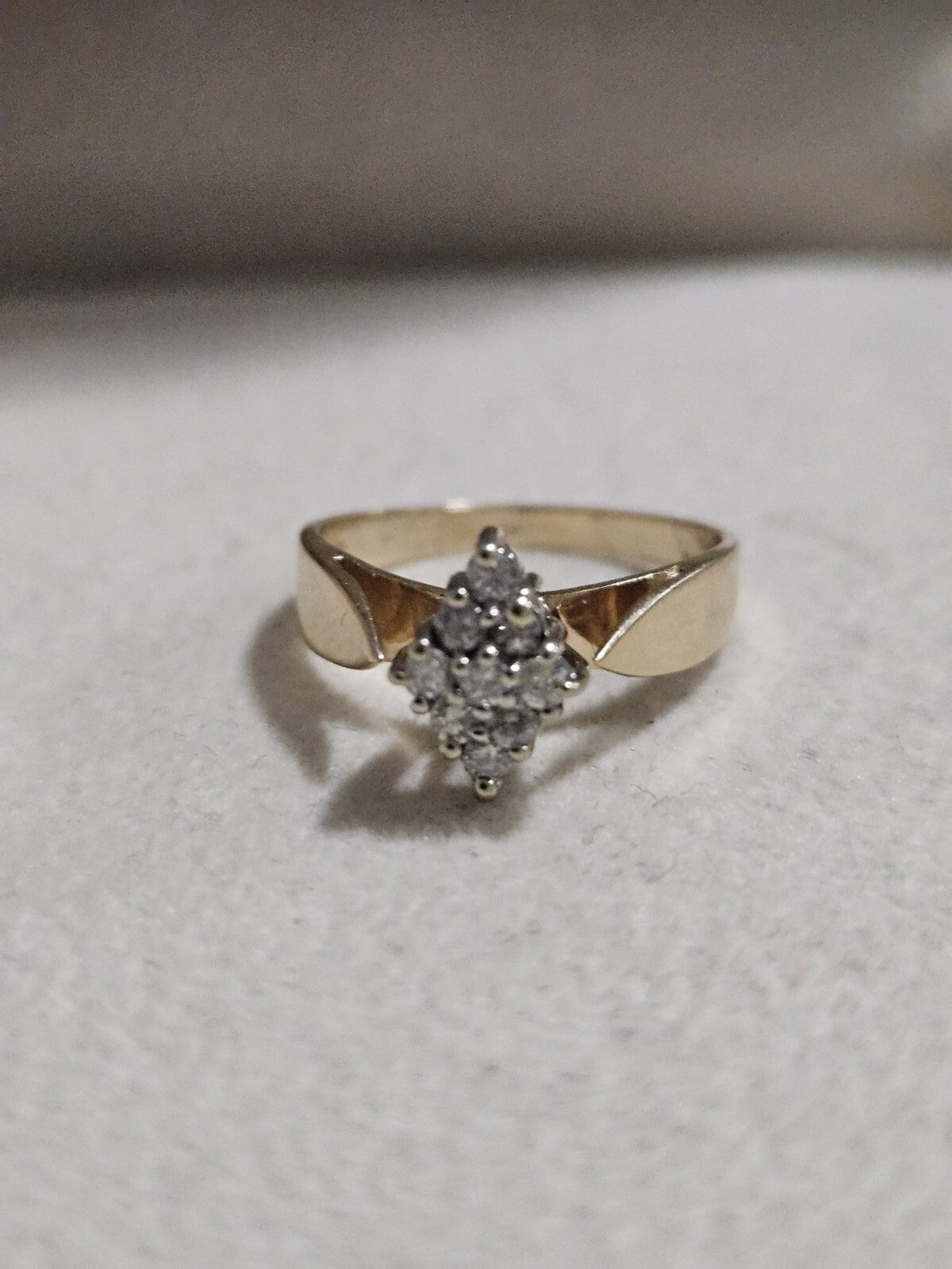 14k yellow gold diamond ring size 6 Women's Jewelry 3.14 Grams