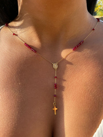 Crucifix Cross Necklace, 18k Solid Gold Crucifix Pendant Necklace, Minimalist Cross Jewelry for Women, Religious Necklace, Gift for her