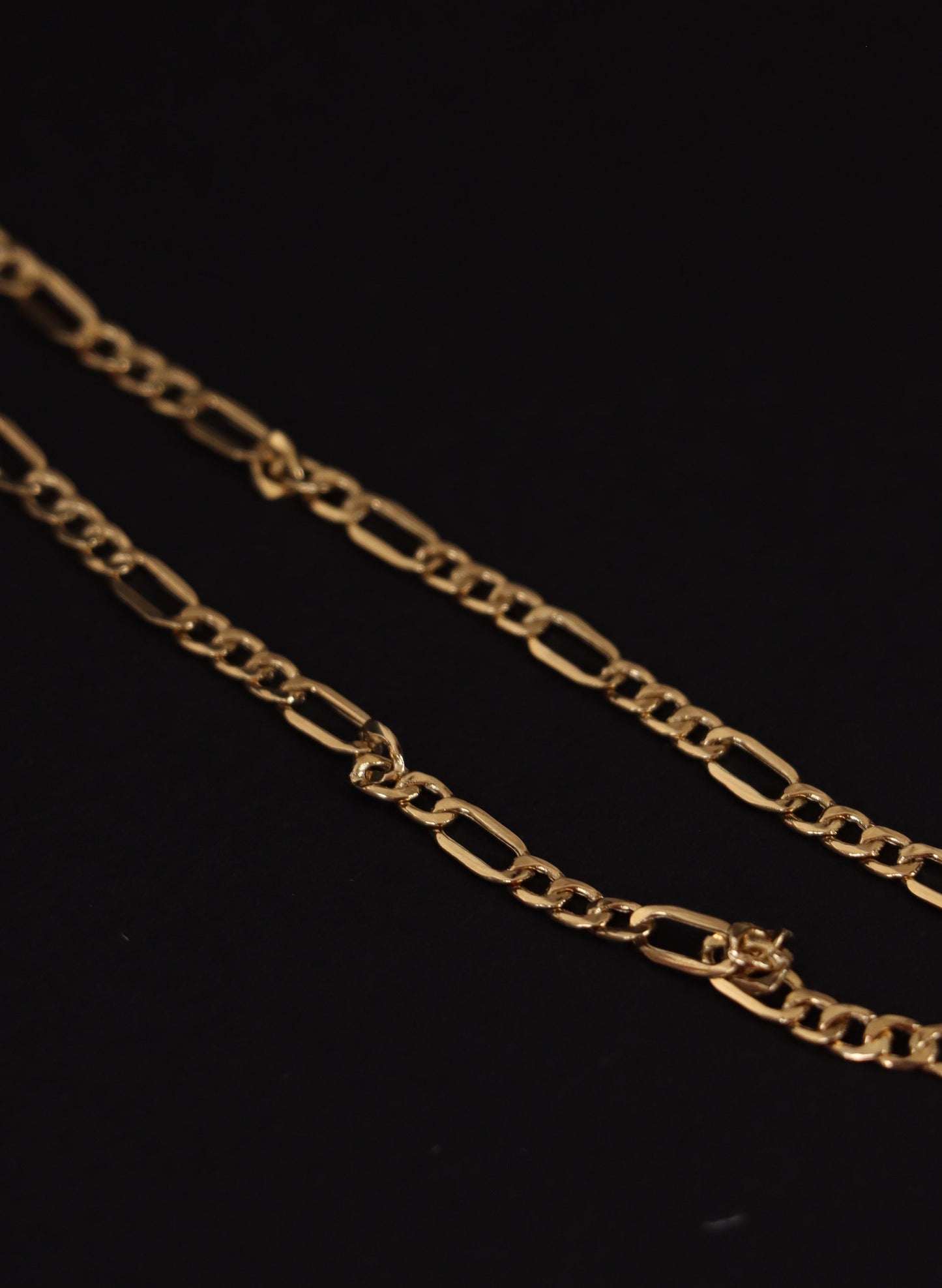 18k Gold Figaro Necklace, Gold Figaro Chain, 18k Gold Necklace, Gold Chain Necklace, Gold Dainty Necklace, Real Gold Necklace, Gift for Bf