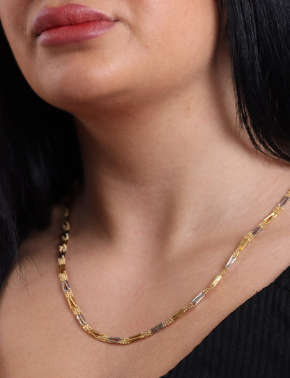 18k Gold Necklace, 18k Gold Chain, Gold Women's Jewelry, Yellow White Gold, Genuine Gold, 18k Solid Gold, Necklace, Gift for Her or Him