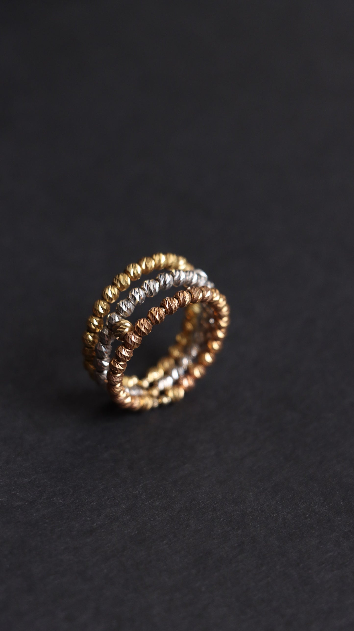 18k Gold Ring Bead Real Solid Gold Balls 18k, Gold Jewelry Lovers, 18k Bead Ring women, Anniversary Gift, Birthday Gift, Ring For Every Day