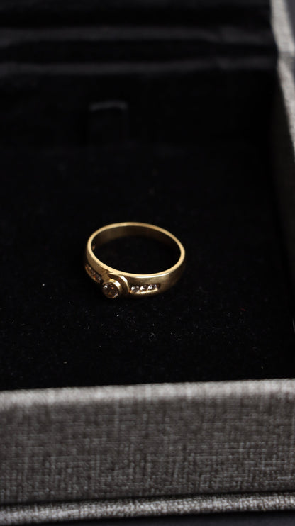 18k Gold Diamond Ring, 18k Diamond Ring, Yellow Diamond Ring, Gold Ring for women, Diamond Gemstone, Gold Diamond Ring, Gift for Her