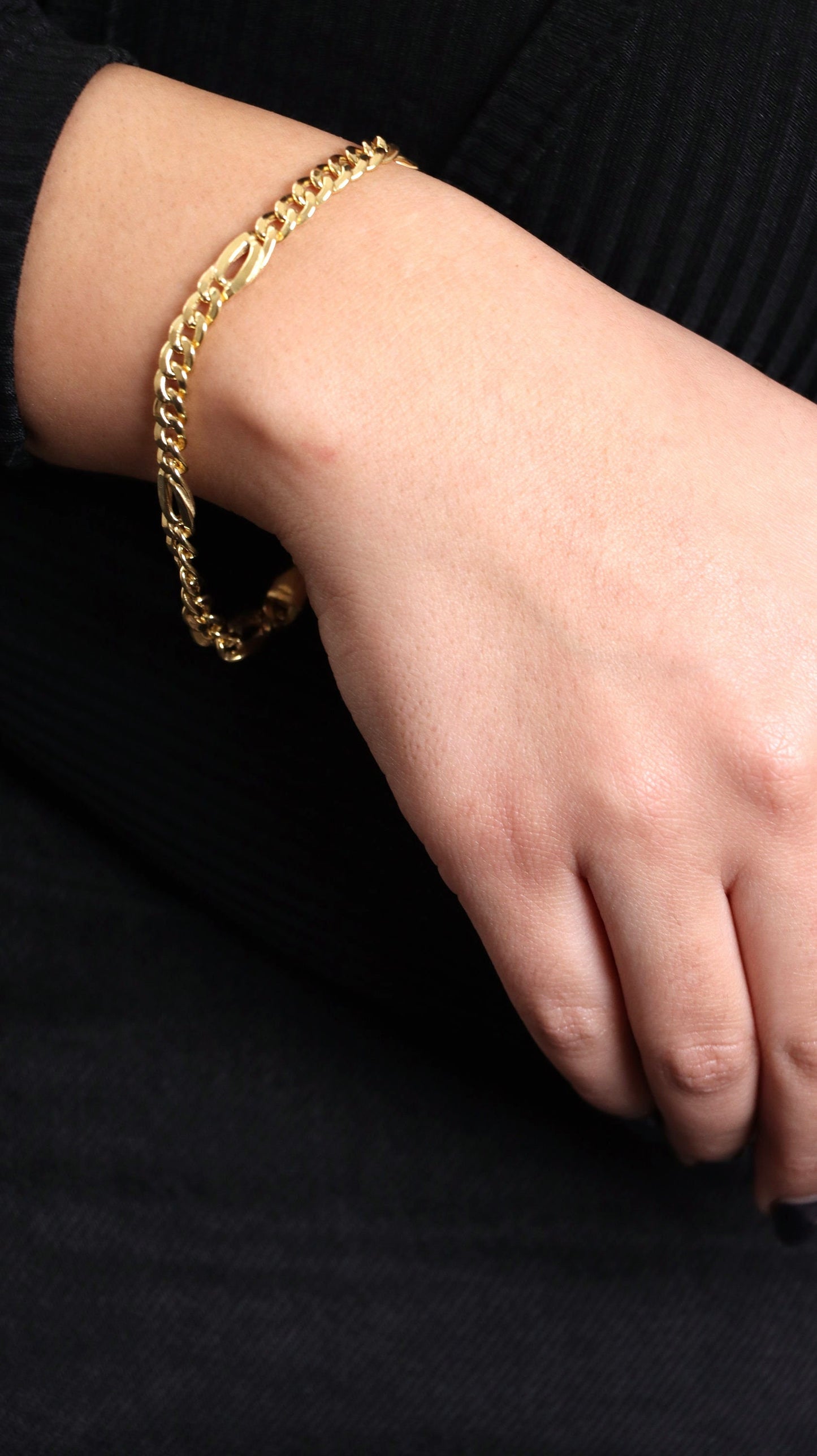 18k Real Yellow Gold Bracelet, Luxurious 18Kt Solid Gold Jewelry, Jewelry, Elegant 18Kt Solid Gold Bracelet, Gift for Her Him