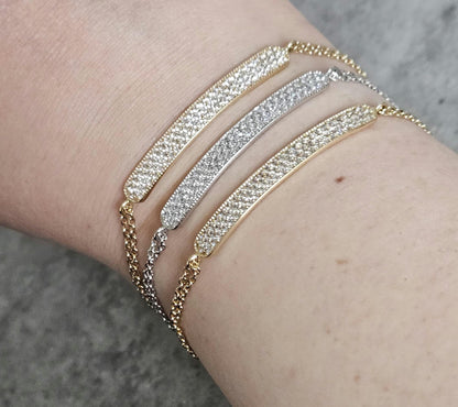 18k Real Yellow Gold Bracelet, Women Jewelry, Luxurious 18K Solid Gold Jewelry,  Elegant 18kt Solid Gold Bracelet, Gift for Her Him