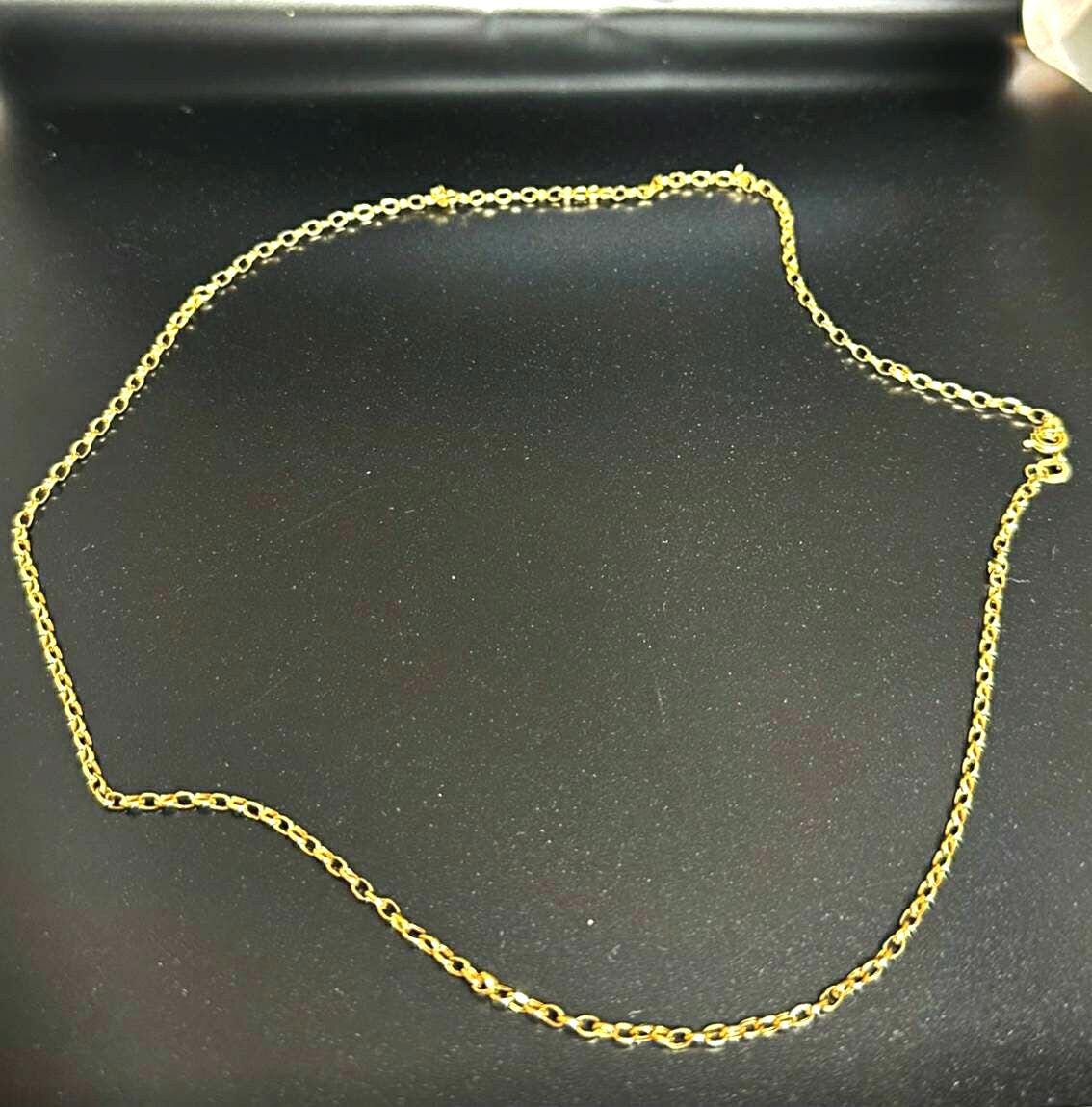 Elegant 18k Gold Necklace - Solid Gold Chain for Women - Luxury Anniversary Jewelry Gift - Real Gold Necklace - Gift for her