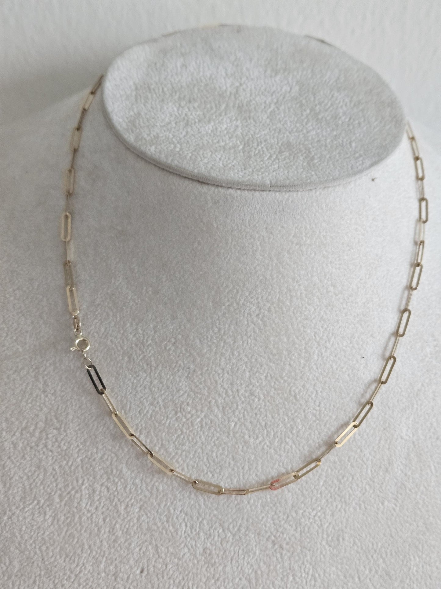 18k Gold Paperclip Necklace, Paperclip Chain Necklace, Necklace Chains, Necklaces for Women, Gold Jewelry, Everyday Layering Necklaces