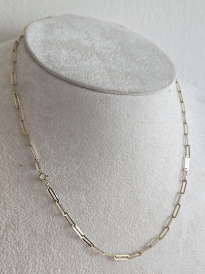 18k Gold Paperclip Necklace, Paperclip Chain Necklace, Necklace Chains, Necklaces for Women, Gold Jewelry, Everyday Layering Necklaces